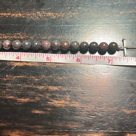 Australian Fairy Opal bead bracelet 8mm 925 silver handmade genuine - Picture 2 of 5